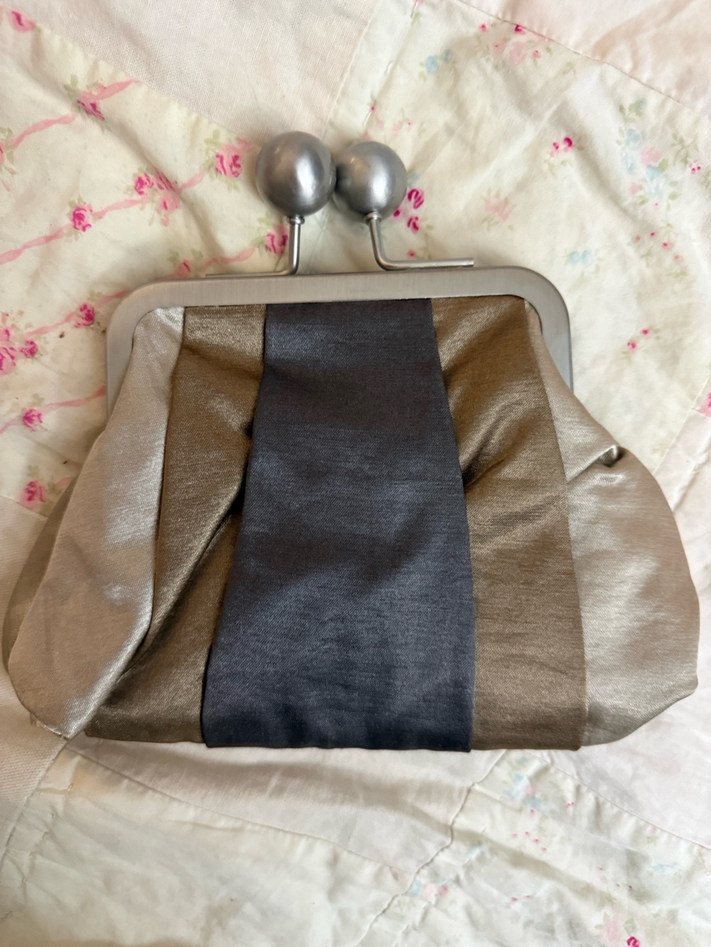 Bath & Body Works Giant Black and Silver Clutch - Picture 1 of 6